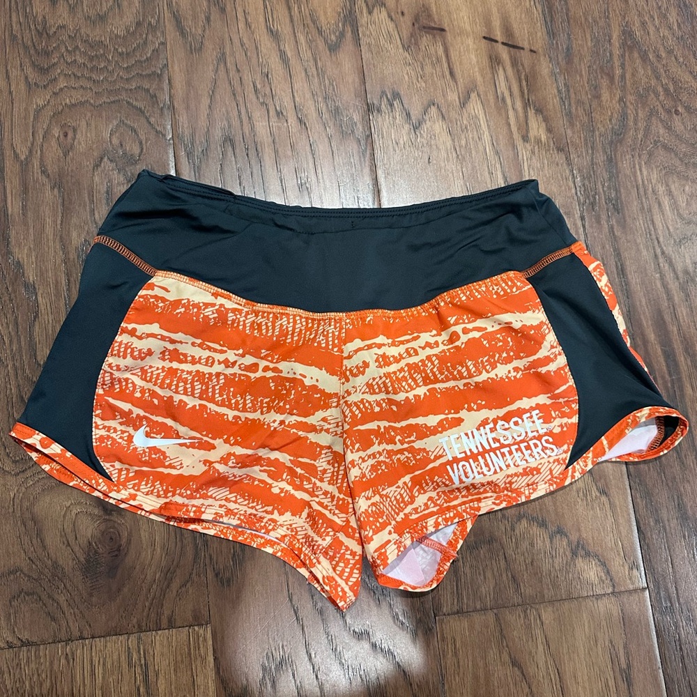 Nike Women's Orange and Black Tennessee Volunteers Shorts